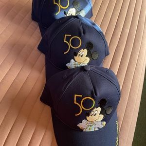 Authentic Walt Disney World 50th Anniversary Baseball Caps (3) SOLD OUT